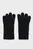Женские темно-синие шерстяные перчатки WOOL KNITTED GLOVES