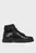 Чоловічі чорні шкіряні хайкери LACE UP BOOT
