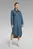Женское синее джинсовое платье Long Western Shirt Dress EV