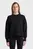 Женский черный свитшот OVERSIZED CREW NECK