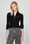 Жіночий чорний кардиган TJW METALLIC TIP ZIP