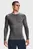 Мужской серый лонгслив UA HG Armour Comp LS