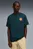 Чоловіча темно-зелена футболка Wardrobe Essentials Sports Legacy Relaxed Tee Men