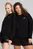 Женский черный свитшот ESS Small No. 1 Logo Relaxed Crew Sweater Women