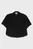 Женская черная блуза LACE CROP BTN DWN SHIRT