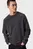 Мужской темно-серый лонгслив WASHED WOVEN LABEL WAFFLE RAGLAN