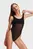 Жіноче чорне боді з візерунком MONOGRAM MESH BODY