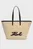 Жіноча бежева сумка SIGNATURE RAFFIA MD TOTE