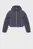 Дитяча темно-сіра куртка TEDDY HOODED PUFFER JACKET