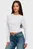 Женский белый лонгслив