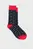 Чоловічі темно-сині шкарпетки з візерунком