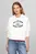 Женское белое худи MDRN REG VARSITY