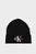 Мужская черная шапка MONOGRAM BEANIE