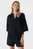 Женская черная блуза Modern embroidery blouse