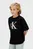Детская черная футболка MESH APPLIQUE SS