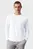 Чоловічий білий лонгслів CREW NECK