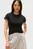 Женская черная футболка 5X2 RIB SLIM C-NK CAP SLV