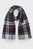 Чоловічий картатий вовняний шарф TH MONOGRAM TARTAN SCARF