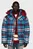 Мужская голубая куртка в клетку THC DG TARTAN NEW YORK PUFFER