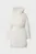 Женская белая куртка Logo Belt Long Puffer
