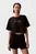 Женская черная футболка COTTON BOXY CROP PRIDE