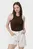 Женская коричневая майка