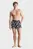 Мужские черные плавательные шорты с узором SHORT DRAWSTRING-PRINT