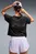 Женская черная футболка Brightstride CLOUDSPUN Running Tee Women
