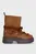 Женские коричневые замшевые луноходы REAL SHEARLING LACE-UP SNOWBOOT