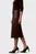 Женская коричневая юбка Faux Leather Midi Skirt