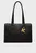 Женская черная кожаная сумка K LOCK MD TOTE