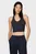 Женский темно-синий спортивный топ FITTED SPLIT TAPE 2-IN-1 TANK