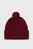 Жіноча бордова вовняна шапка CK EMBROIDERY AIRY POMPOM BEANIE