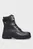Жіночі чорні шкіряні черевики CLEATED LACE-UP LTHR MIX MONO TL