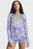 Жіночий бузковий лонгслів з візерунком DARE TO Long Sleeve Tee Women