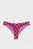 Жіночі рожеві картаті трусики від купальника PUMA Women's Brazilian Swim Brief