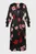 Жіноча чорна сукня з візерунком RELAXED FLORAL PRINT SHIRT DRESS