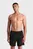 Мужские черные плавательные шорты SIDE ZIP BEACH BOXER