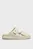 Женские бежевые кожаные слайдеры FLAT ADJ SLIDE CALVIN MTL LTH