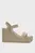 Женские бежевые босоножки WEDGE 70 WEBBING