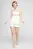 Жіноча біла піжама (топ, шорти)