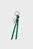Жіночий зелений шкіряний брелок TASSLE BAG CHARM