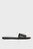 Женские черные слайдеры FLAT SANDAL