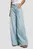 Женские голубые джинсы WIDE LEG JEANS MW STUD
