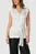 Женский белый топ с узором MONOGRAM BELTED