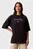 Жіноча темно-синя футболка OVERSIZE CK NY