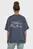 Жіноча синя футболка Troina Heavy Oversized