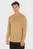 Мужской бежевый джемпер INTERLACED STRUCTURE CREW NECK
