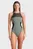 Женский оливковый купальник MESH PANELS SWIM PRO