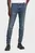 Чоловічі сині джинси 5620 3D Zip Knee Skinny